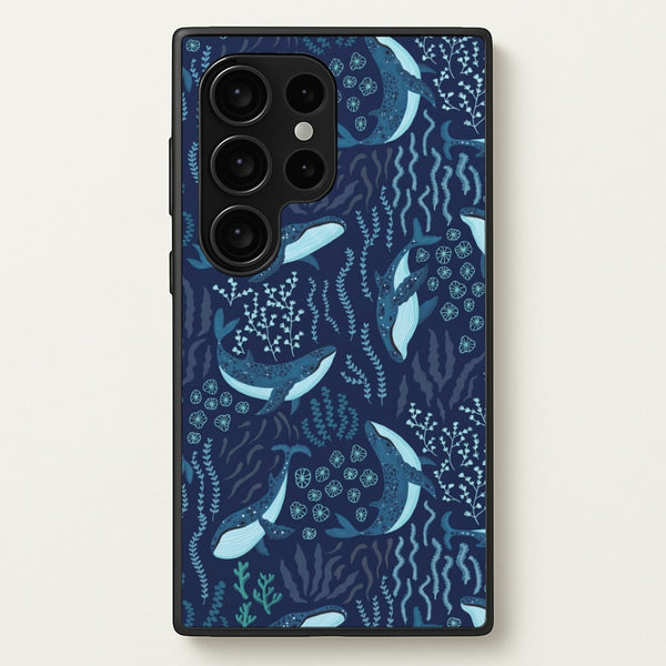 Midnight Whale Reef Phone Case - Galaxy S24 Ultra / Standard