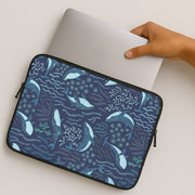 Midnight Whale Reef Laptop Sleeve 2