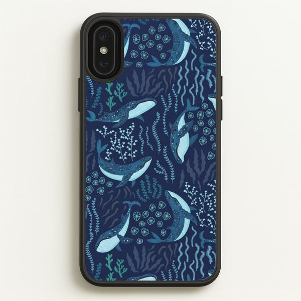 Midnight Whale Reef Phone Case - iPhone XS Max / Standard