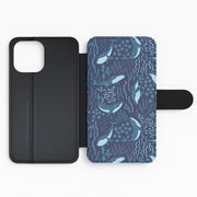 Midnight Whale Reef Flip / Wallet Phone Case 2