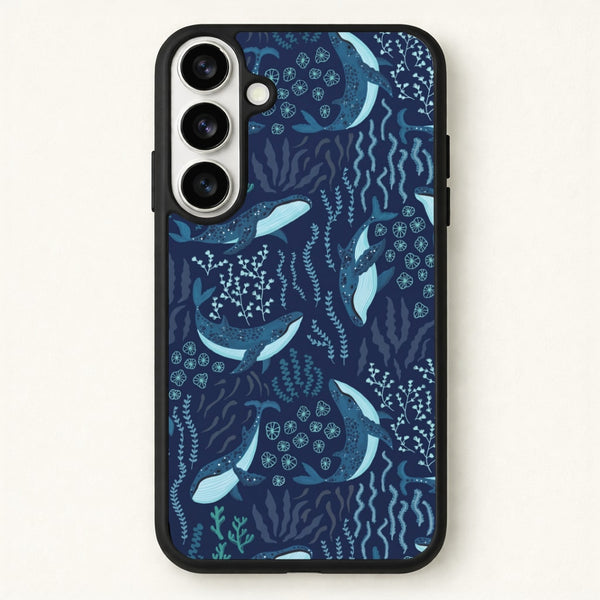 Midnight Whale Reef Phone Case - Galaxy S26 / Standard