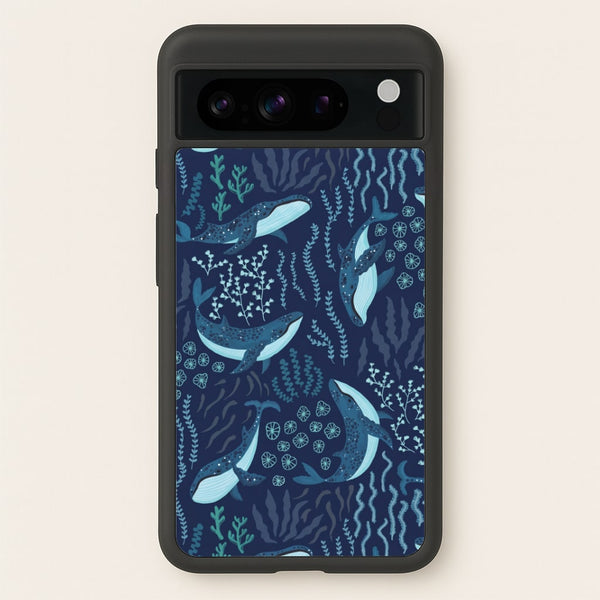 Midnight Whale Reef Phone Case - Google Pixel 8 Pro / Standard