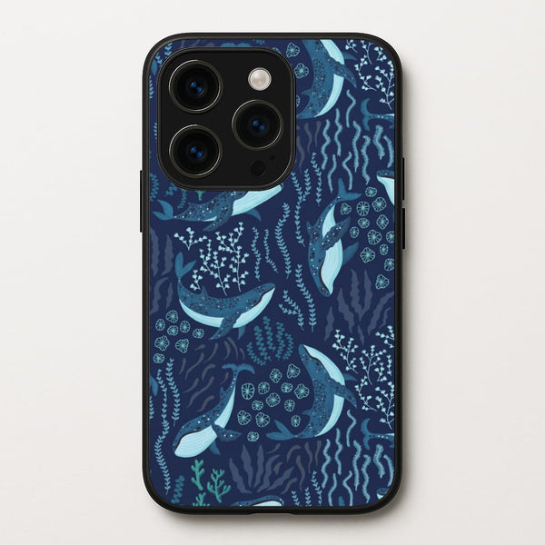 Midnight Whale Reef Phone Case - iPhone 14 Pro / Standard