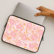 Coral Turtle Doodles Laptop Sleeve 2