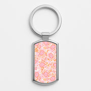 Coral Turtle Doodles Luxury Keyring 1