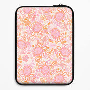 Coral Turtle Doodles Laptop Sleeve 1