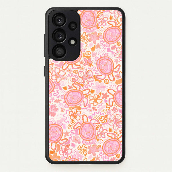 Coral Turtle Doodles Phone Case - Galaxy A33 / Standard