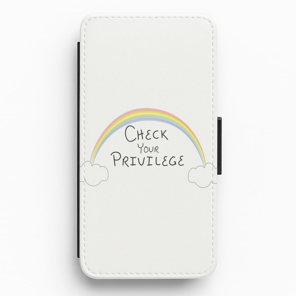 Check Your Privilege - Sex Education Flip / Wallet Phone Case