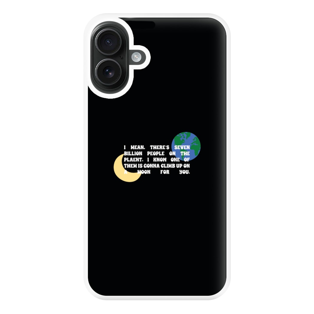 Climb Up On A Moon For You Phone Case for iPhone 16 Plus