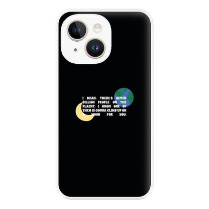 Climb Up On A Moon For You Phone Case for iPhone 14 Plus