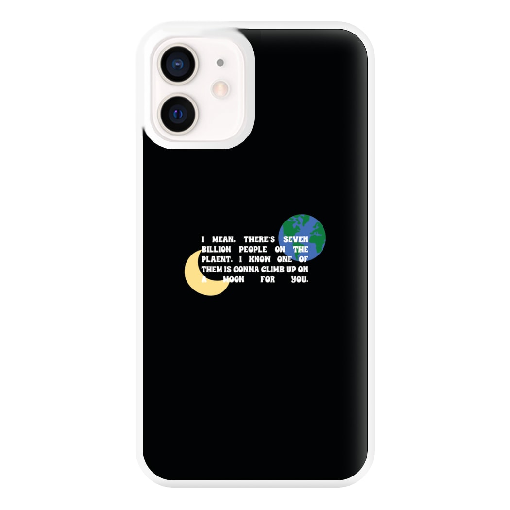 Climb Up On A Moon For You Phone Case for iPhone 12 Mini