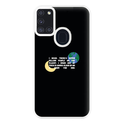 Climb Up On A Moon For You Phone Case for Galaxy A21s