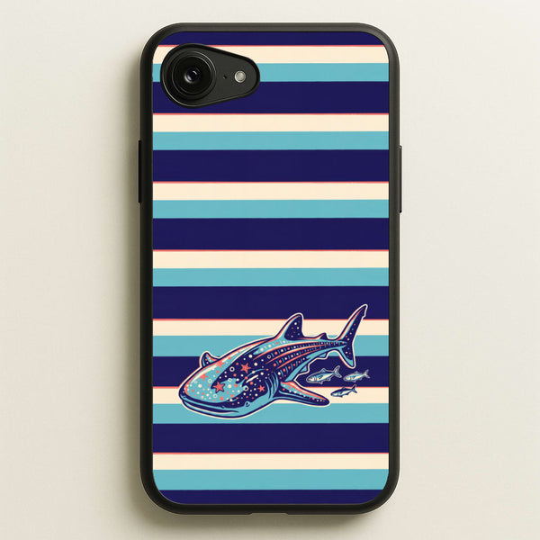 Striped Shark Phone Case - iPhone 16e / Standard