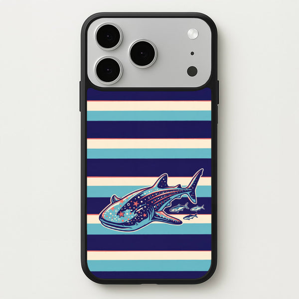 Striped Shark Phone Case - iPhone 17 Pro / Standard