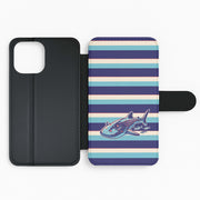 Striped Shark Wallet Phone Case 2