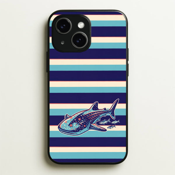 Striped Shark Phone Case - iPhone 15 Plus / Standard