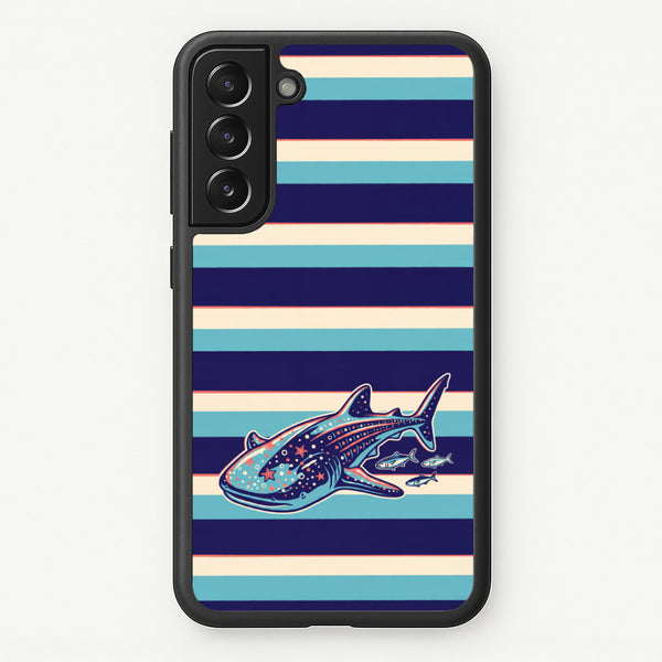 Striped Shark Phone Case - Galaxy S22 Plus / Standard