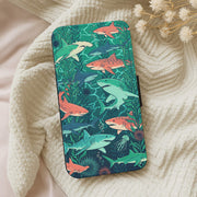 Retro Sharks Wallet Phone Case 5