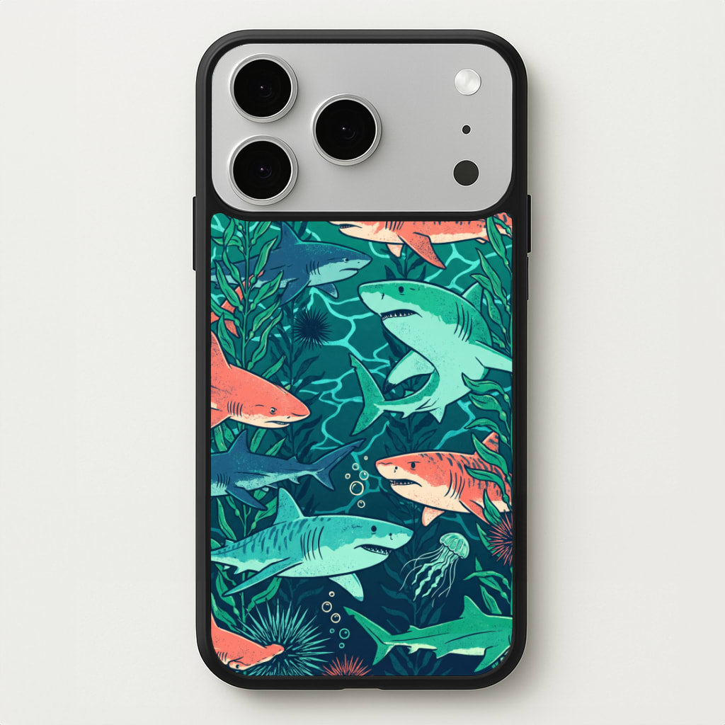Retro Sharks Phone Case