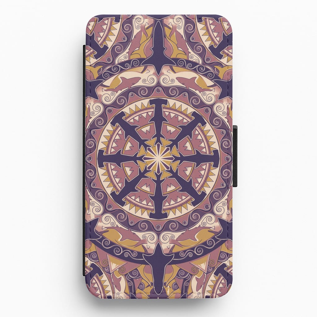 Ornate Sharks Wallet Phone Case