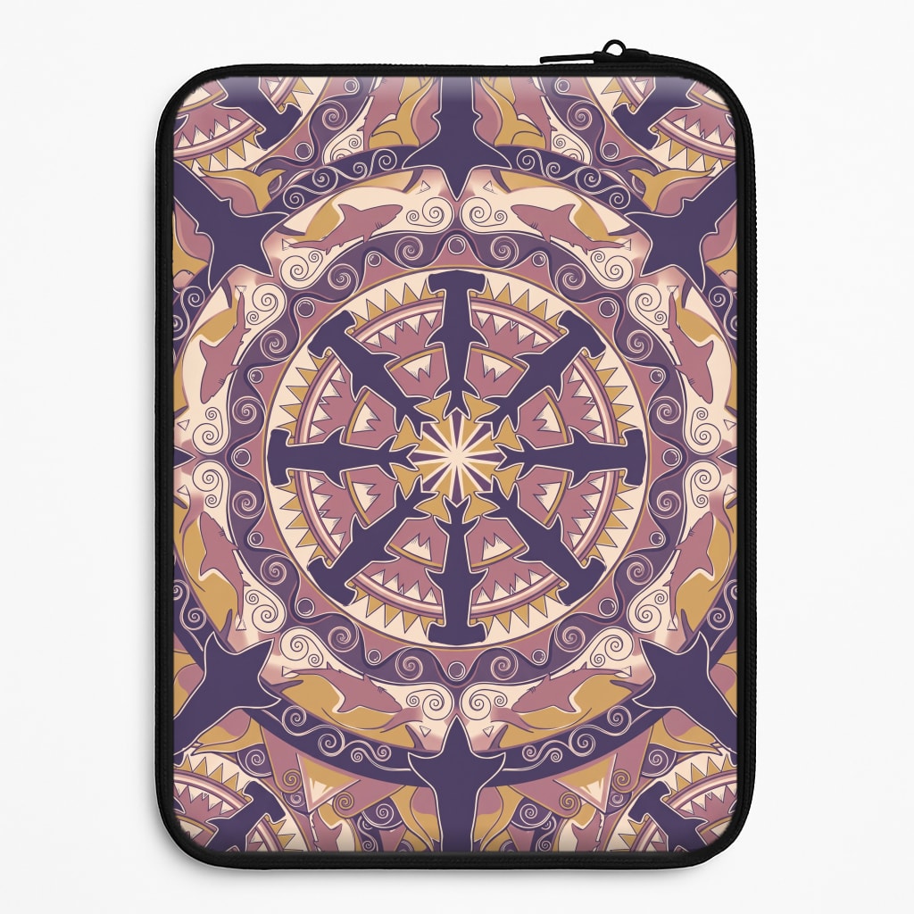 Ornate Sharks Laptop Sleeve