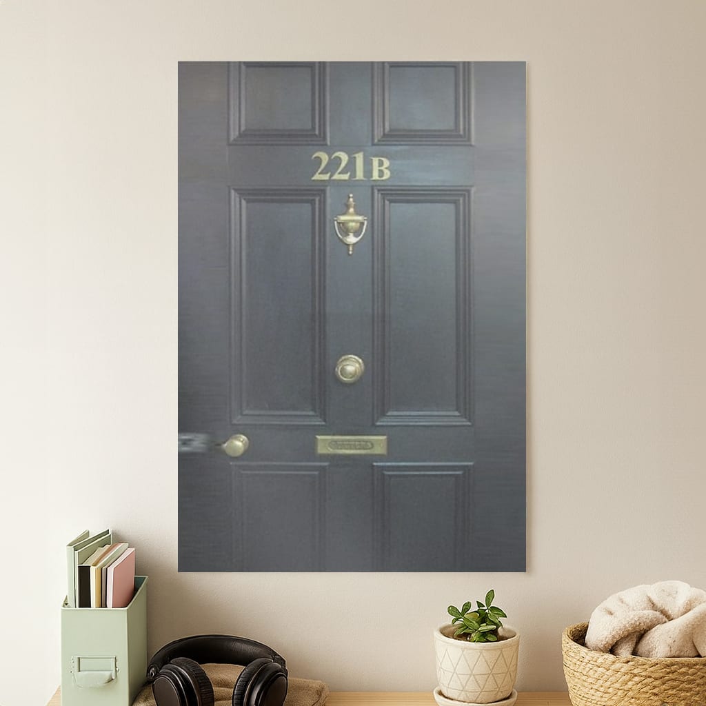 221B Baker Street Door Poster