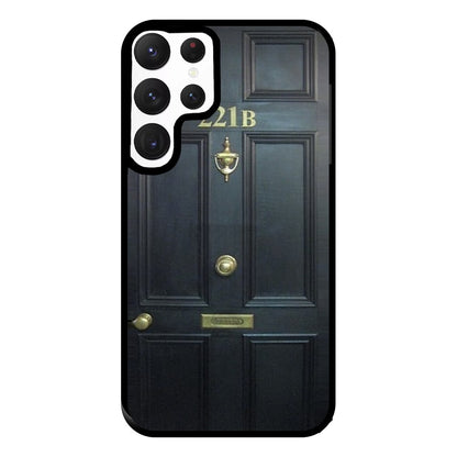 221B Baker Street Door Phone Case for Galaxy S22 Ultra