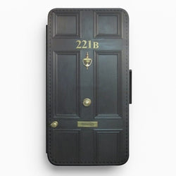 221B Baker Street Door Flip / Wallet Phone Case