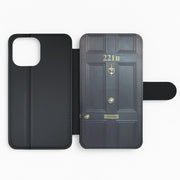 221B Baker Street Door Flip / Wallet Phone Case 2