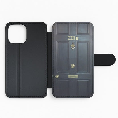 221B Baker Street Door Flip Phone Case