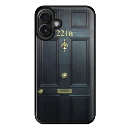 221B Baker Street Door Phone Case for iPhone 16 Plus