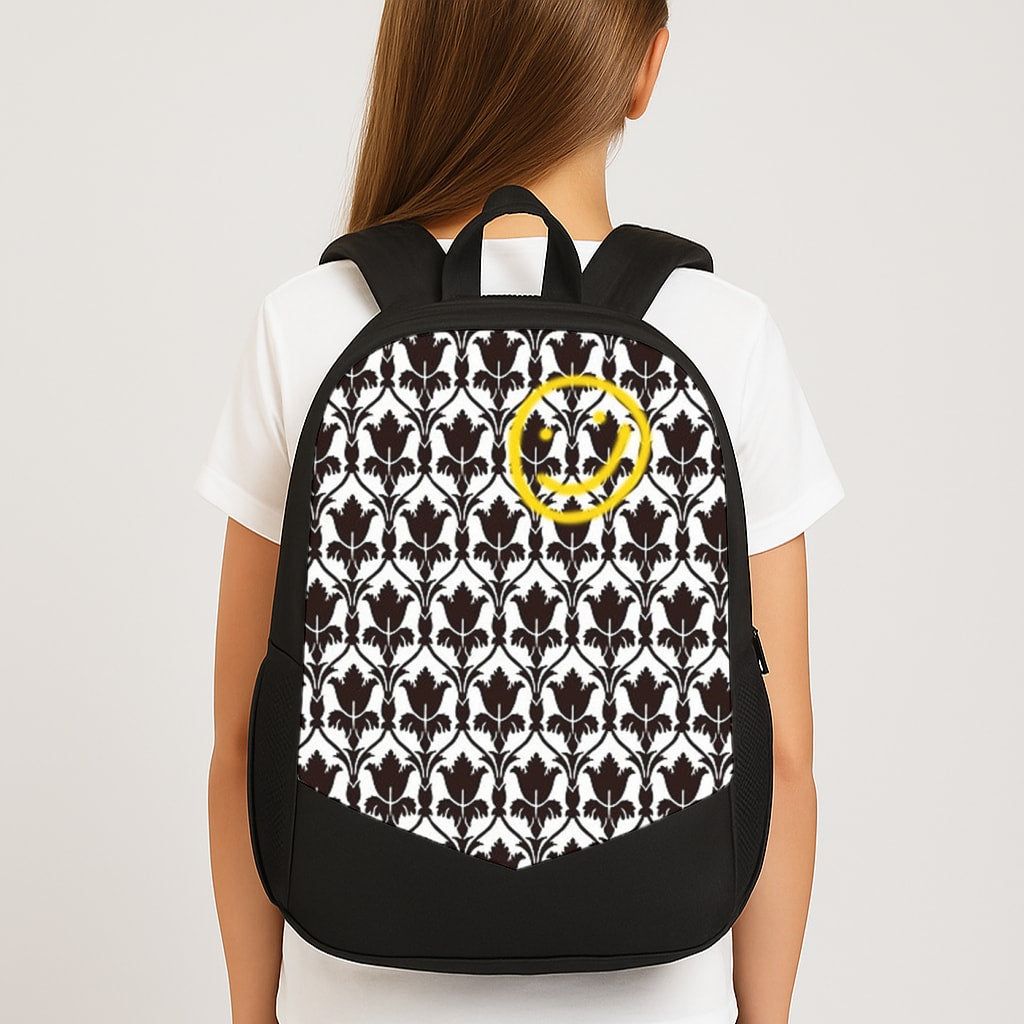 Detective Wallpaper Smile Large School Bag