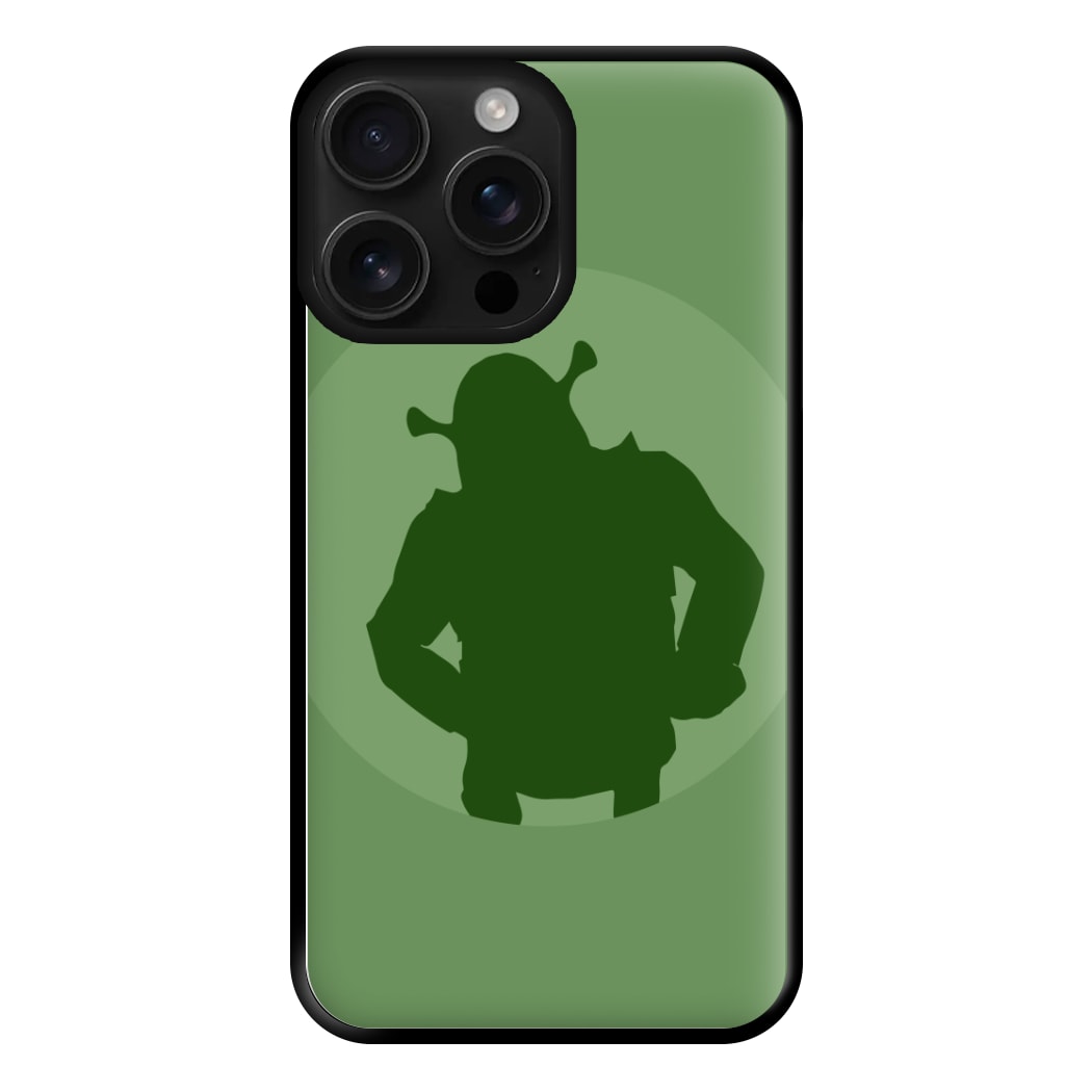 Green Ogre Outline Phone Case