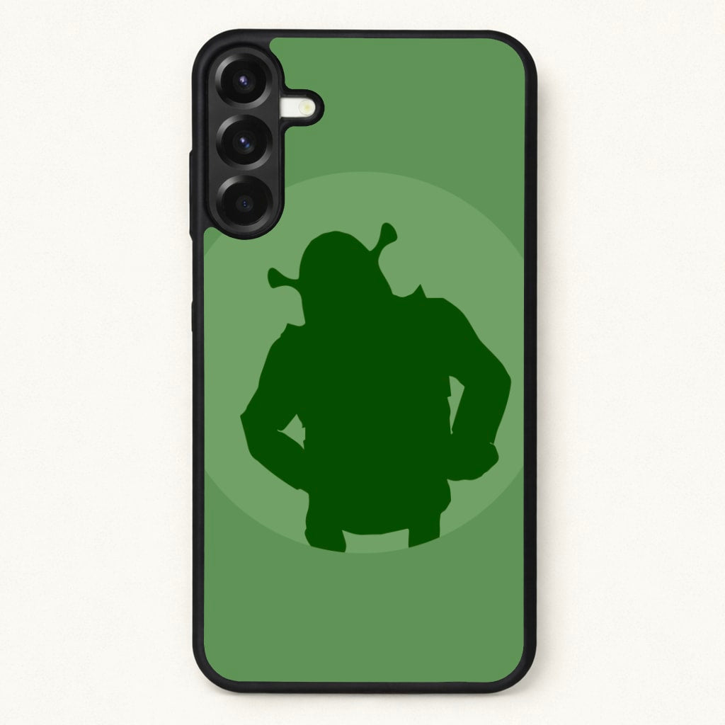 Green Ogre Outline Phone Case for Galaxy A17