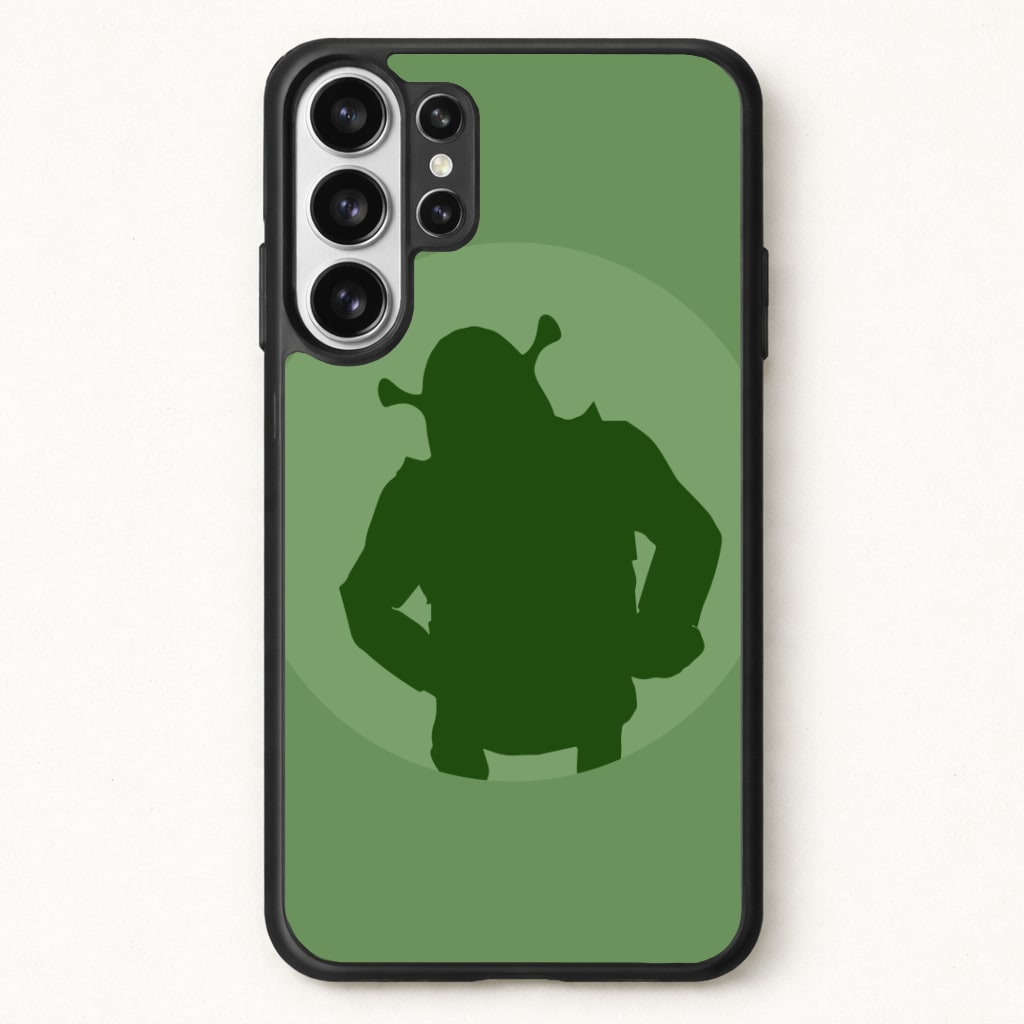 Green Ogre Outline Phone Case for Galaxy S26 Ultra