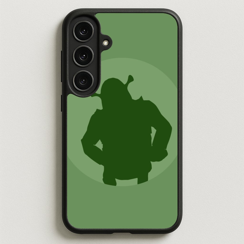 Green Ogre Outline Phone Case for Galaxy S25FE