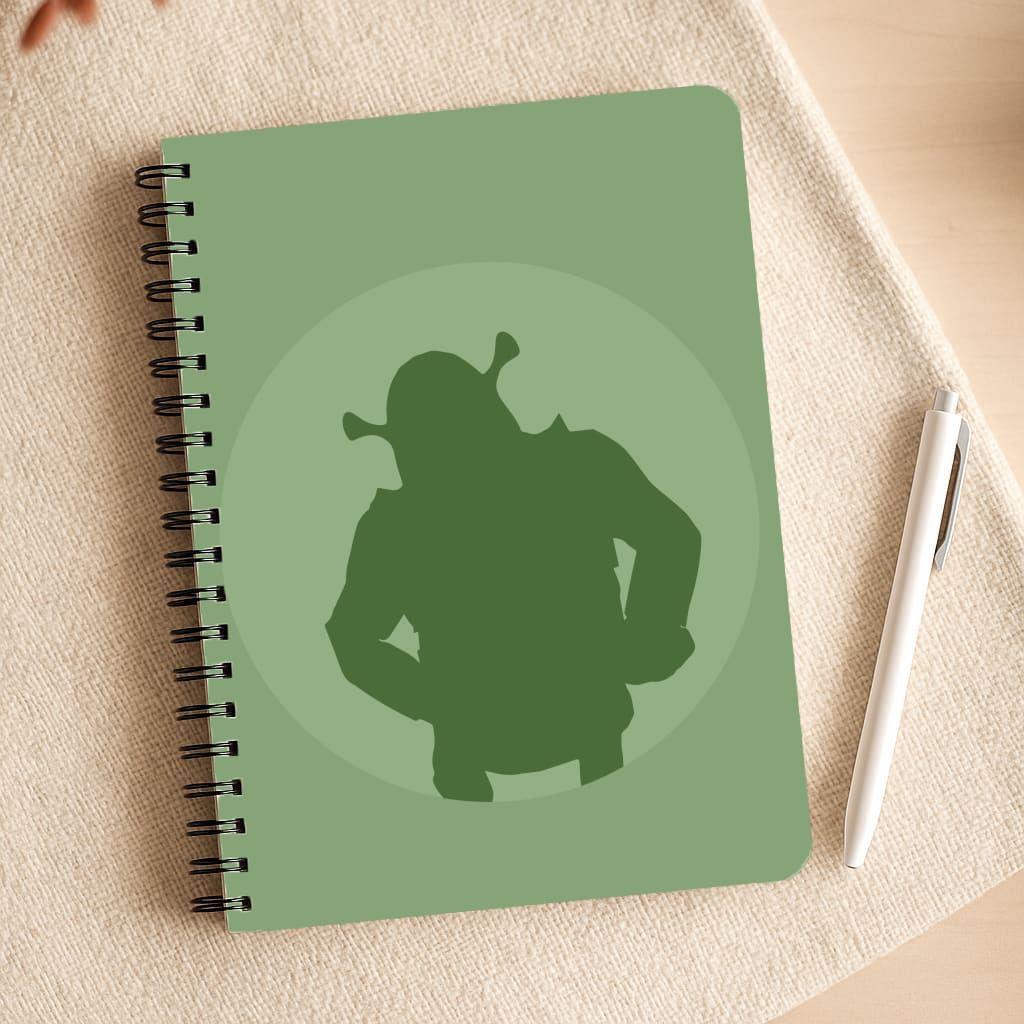 Green Ogre Outline Notepad