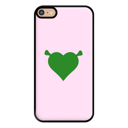 Green Ogre Heart Phone Case for iPhone 6 Plus / 7 Plus / 8 Plus