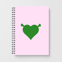Green Ogre Heart Notebook