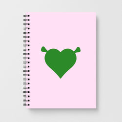 Shrek Heart Notebook