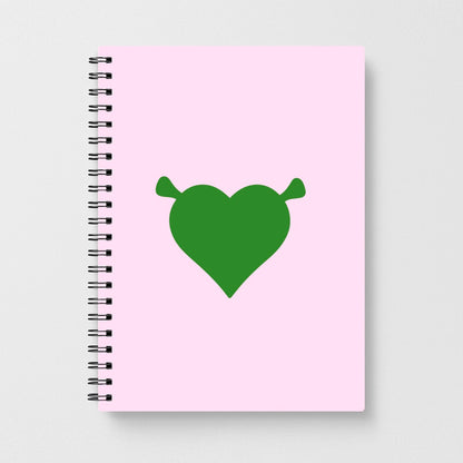 Shrek Heart Notebook