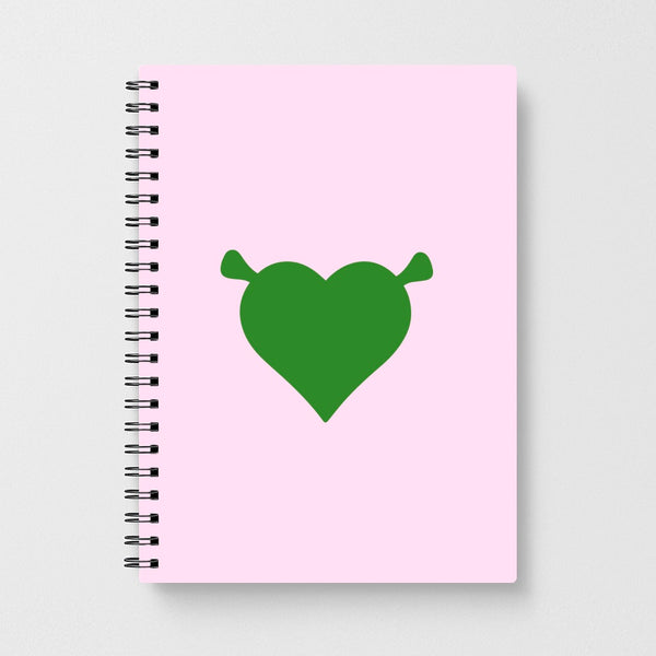 Shrek Heart Notebook