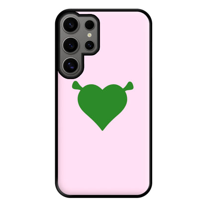 Green Ogre Heart Phone Case for Galaxy S24 Ultra