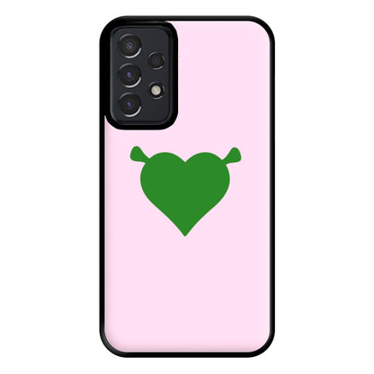 Green Ogre Heart Phone Case for Galaxy A52 / A52s