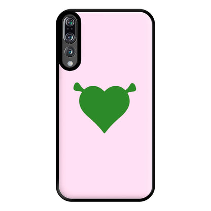 Green Ogre Heart Phone Case for Huawei P20 Pro