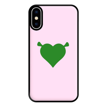 Green Ogre Heart Phone Case for iPhone XS Max