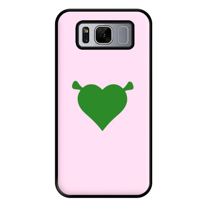 Green Ogre Heart Phone Case for Galaxy S8 Plus