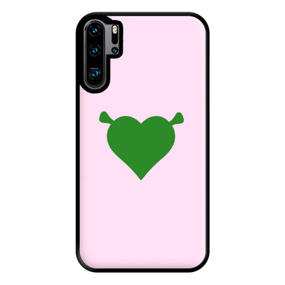 Green Ogre Heart Phone Case for Huawei P30 Pro