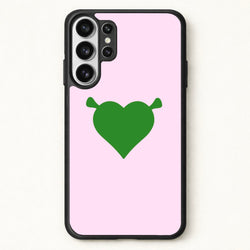 Green Ogre Heart Phone Case for Galaxy S26 Ultra