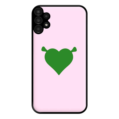 Green Ogre Heart Phone Case for Galaxy A13